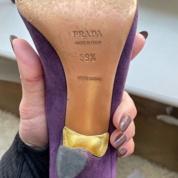 PRADA SUEDE PUMPS - Size 39.5 - Picture 5 of 11